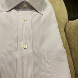 JoS A Bank Lt Prpl Striped Dress Shirt